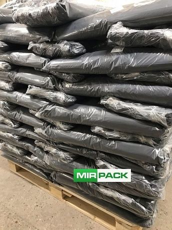 Мешки для мусора 240 литров, 50 мкм в пачках 100 шт ПВД черные - Вид 8